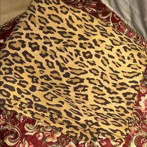 Ralph Lauren Aragon leopard QUEEN FLAT SHEET medival collection